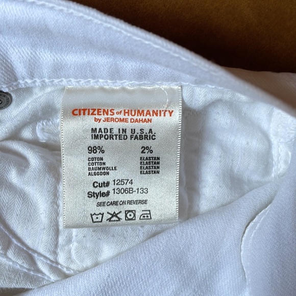 C of H Elaine white Jean Mid-rise size 31. Rise 8 in Inseam  31”. Leg opening 7” - Picture 3 of 6